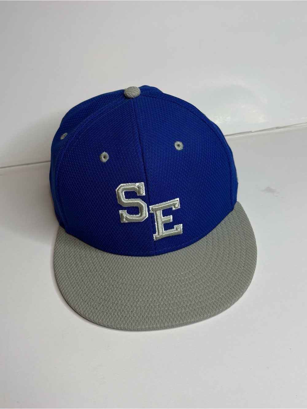 Blue and Gray SE Embroidered Snapback Hat
